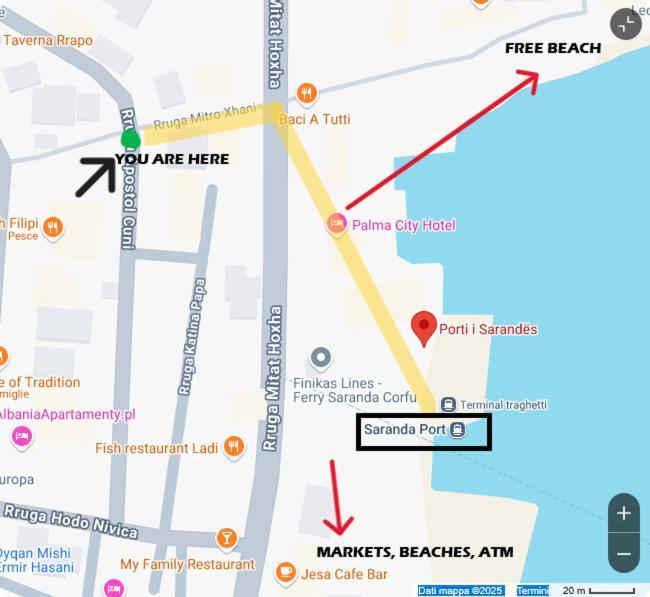 Olti'S Beach House Sarandë Eksteriør billede